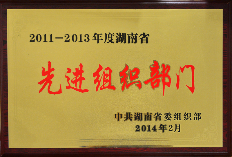 湖南省先進(jìn)組織部門(mén)